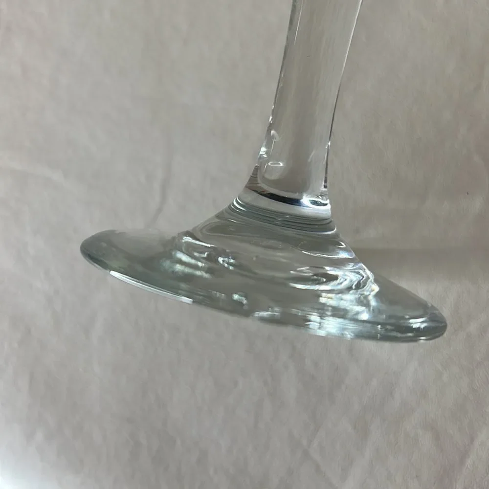 Martini Glasses 4 1/4 Inches Round 6 1/2 Inches Tall 10 Ounces Each Set 2 Used